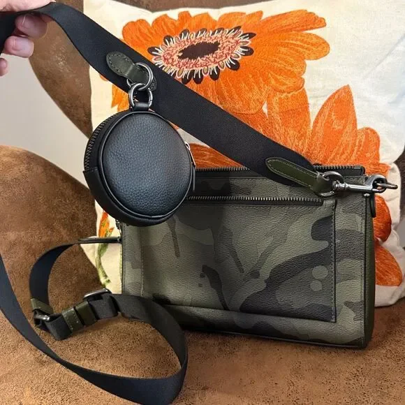 Coach Camo Holden Crossbody C9972 2022 Multi Pouch Convertible Unisex BNWT $350 - Picture 3 of 12